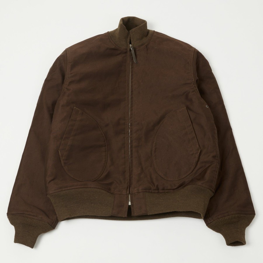 Clothing Buzz Rickson's | Buzz Rickson'S Usn Deck Zip Jacket - Brown