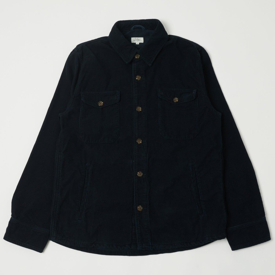 Clothing Hartford | Hartford Aye4124 Joyce Cord Work Shirt - Navy