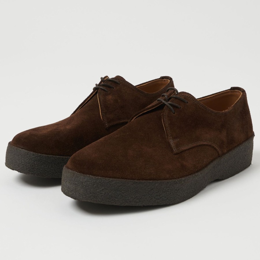 Footwear Sanders | Sanders Japan Collection Brit Shoe - Polo Snuff Suede