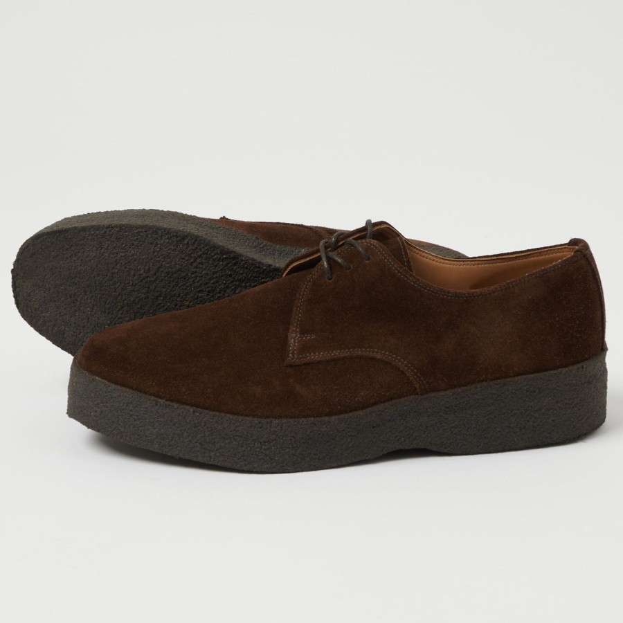 Footwear Sanders | Sanders Japan Collection Brit Shoe - Polo Snuff Suede