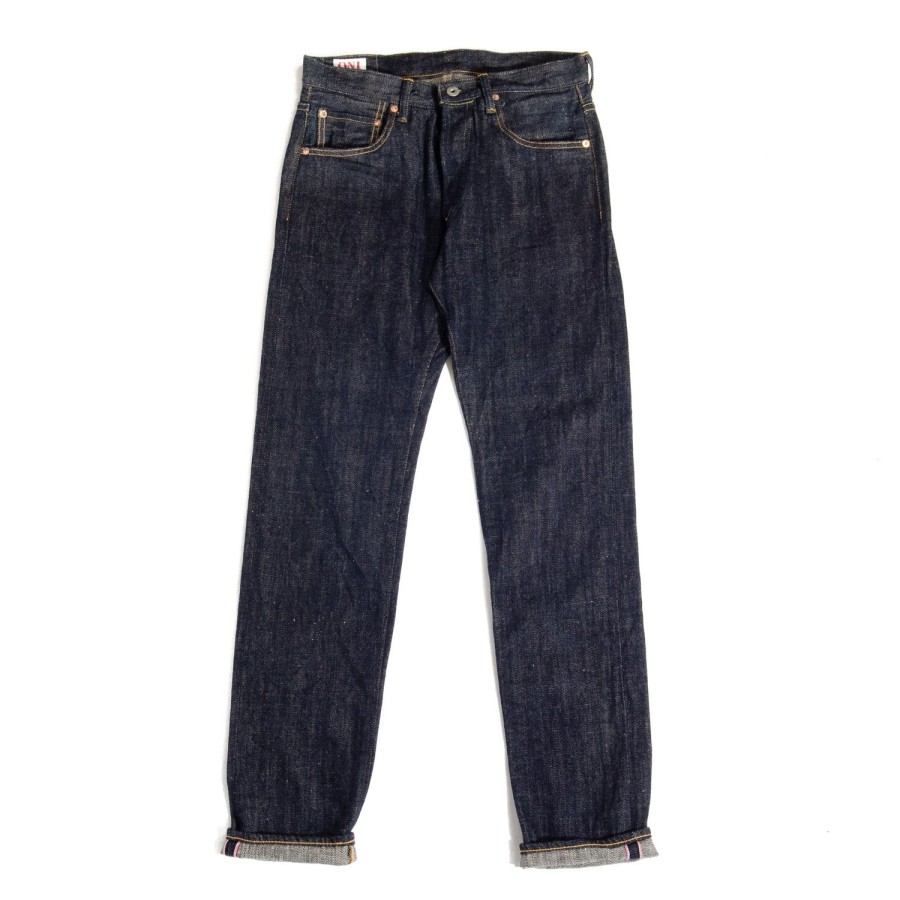 Clothing ONI Denim | Oni 982 Kiraku 12Oz Natural Indigo Regular Tapered Jean - One Wash