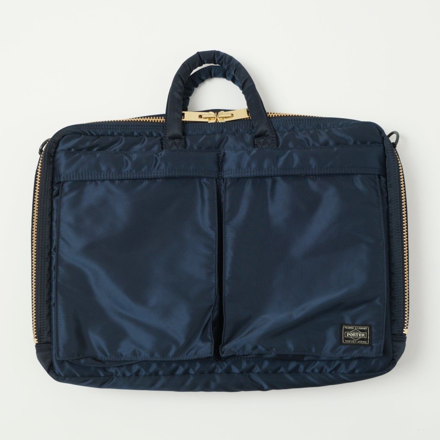 Accessories Porter - Yoshida & Co. | Porter-Yoshida & Co. Tanker 2-Way Briefcase - Iron Blue