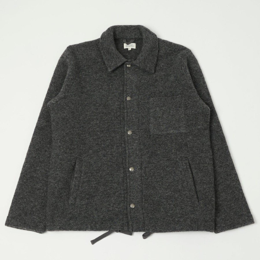 Clothing Hartford | Hartford 'Duane' Knitted Wool Jacket - Charcoal