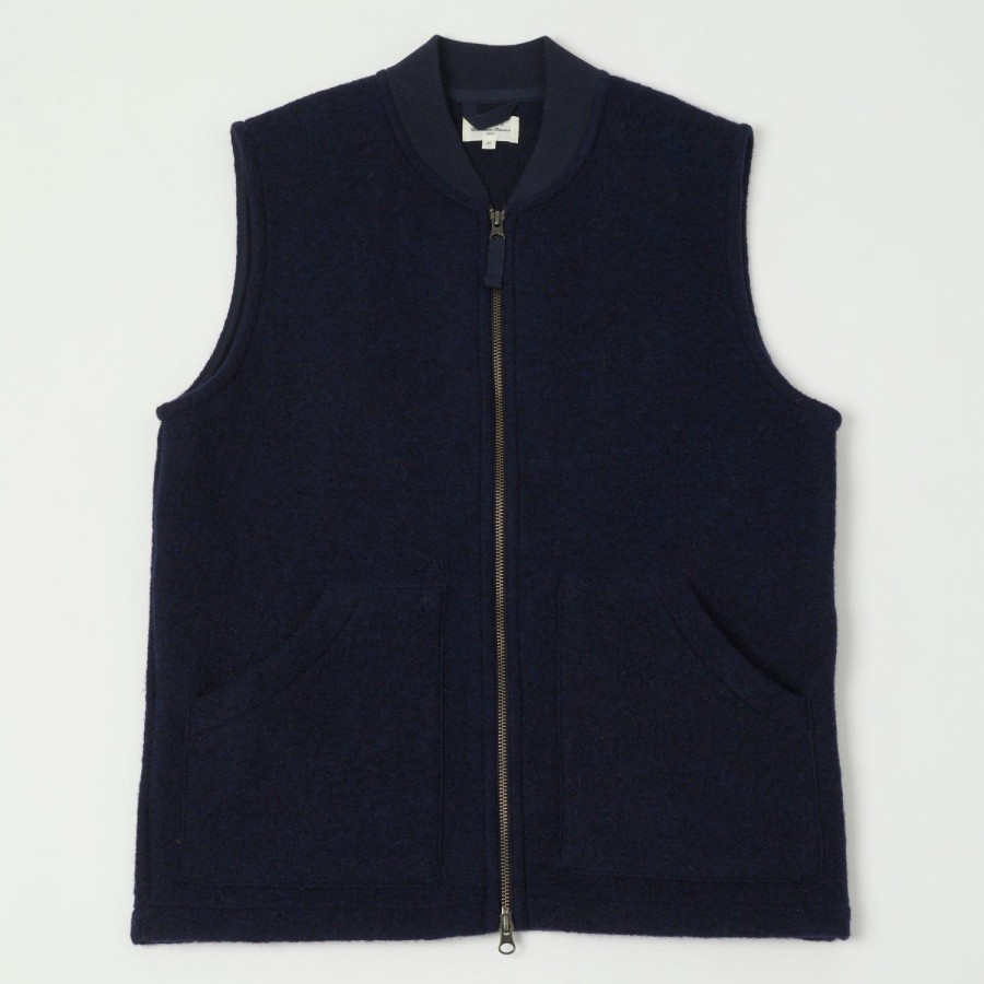 Clothing Hartford | Hartford Knitted Wool Vest - Navy