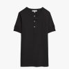 Clothing Merz b. Schwanen | Merz B. Schwanen 207 Short Sleeve Henley - Charcoal