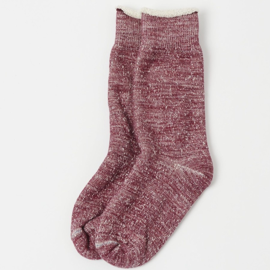 Accessories RoToTo | Rototo Double Face Crew Sock - Grape