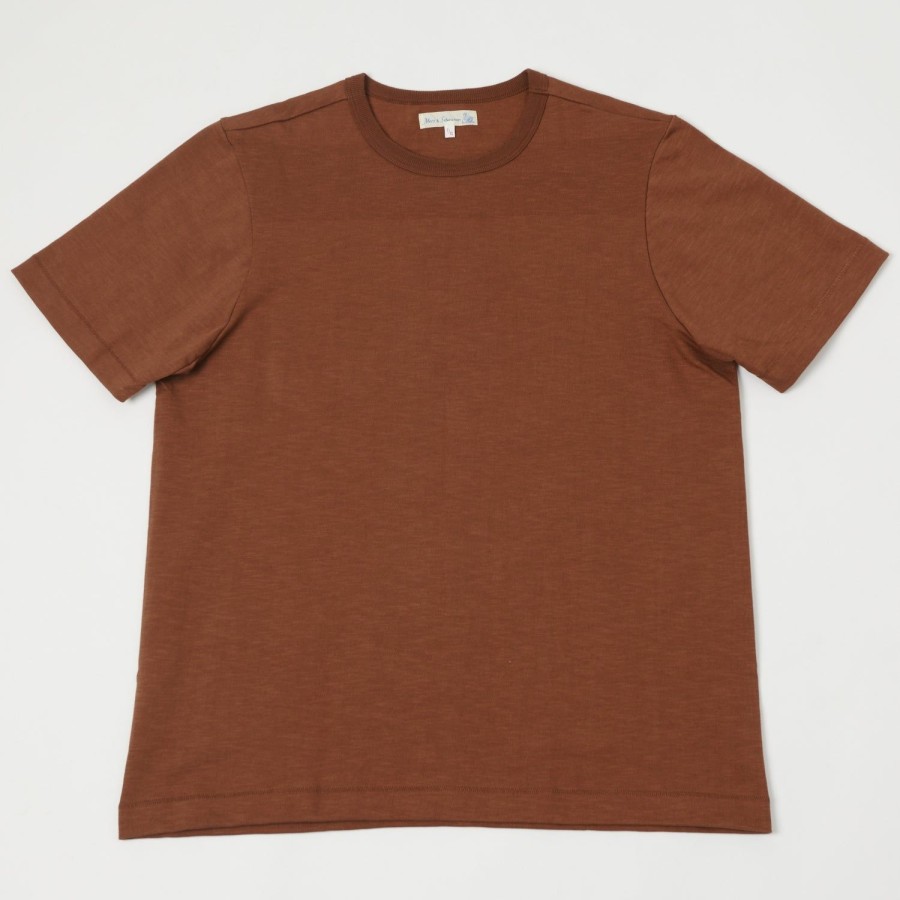 Clothing Merz b. Schwanen | Merz B. Schwanen 2S14 Heavy Crew Neck Tee - Tan