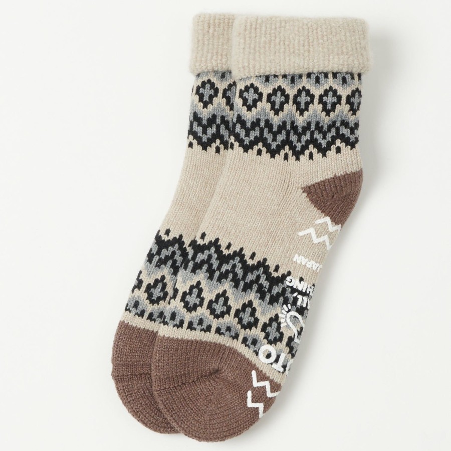 Accessories RoToTo | Rototo Nordic Comfy Room Sock - Ivory