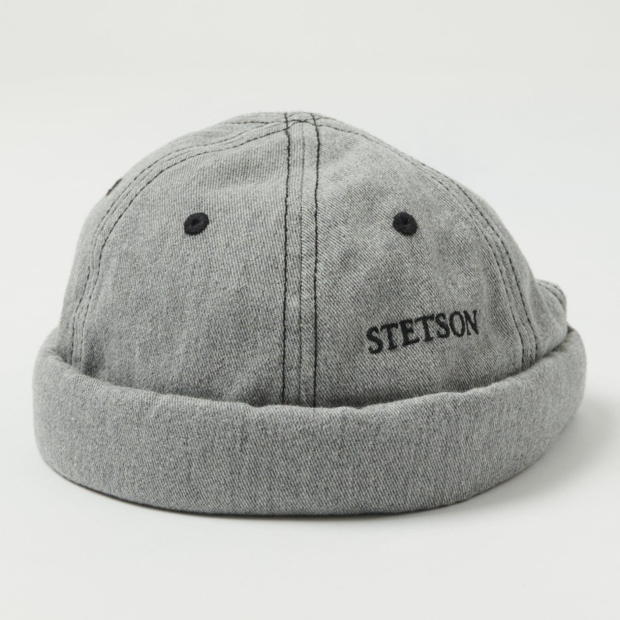 Accessories Stetson | Stetson 8831103-31 Cotton Melange Docker Cap - Steel