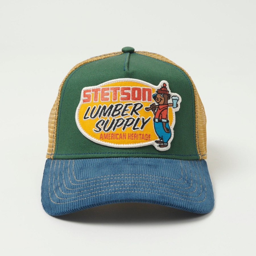 Accessories Stetson | Stetson 'Lumber Supply' Trucker Cap - Blue/Green/Tan