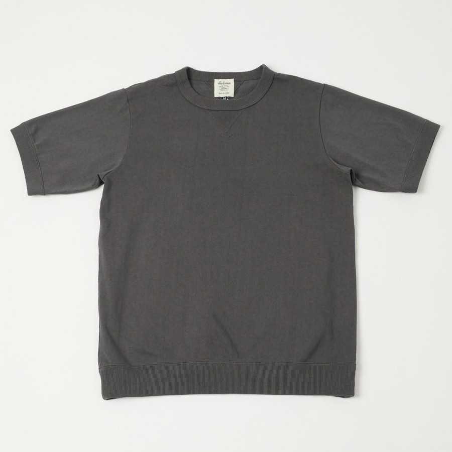 Clothing Jackman | Jackman Jm5110 Dotsume Rib Tee - Gunmetal