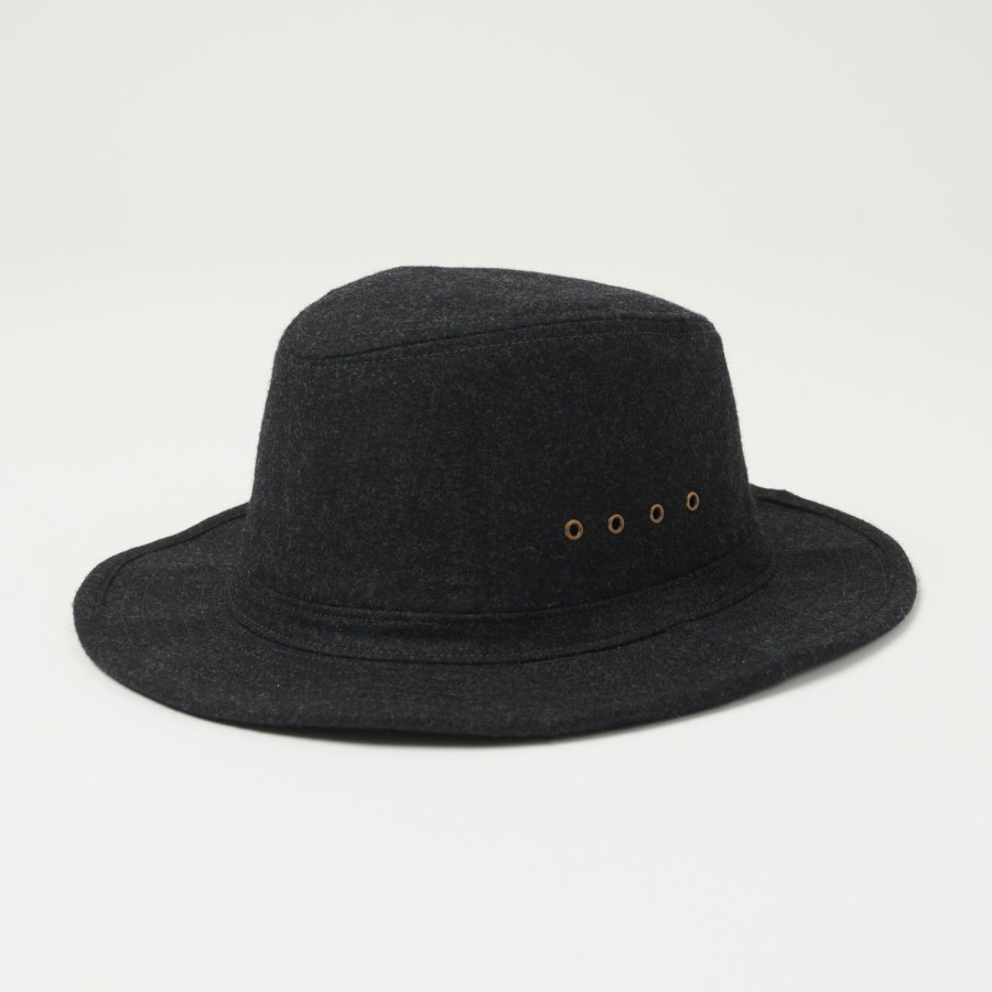 Accessories Freewheelers & Co | Freewheelers 2337004 'Smokey Bear' Wool Woodsman Hat - Black