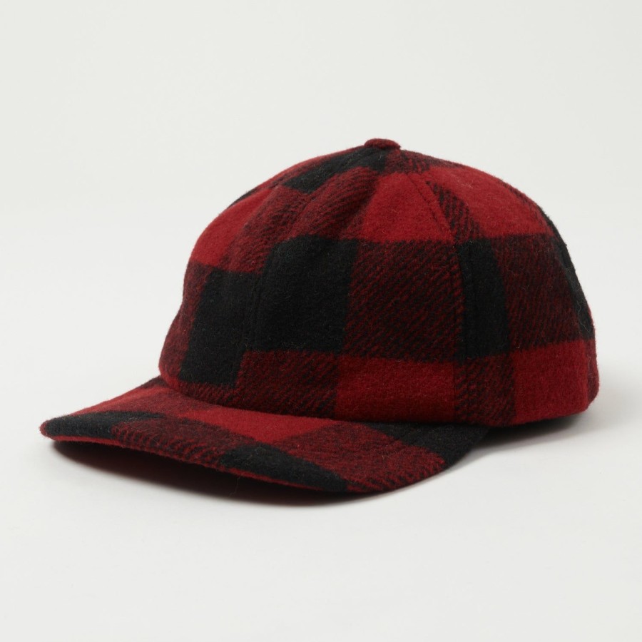 Accessories Crown Cap | Crown Cap Buffalo Check Ball Cap - Red/Black