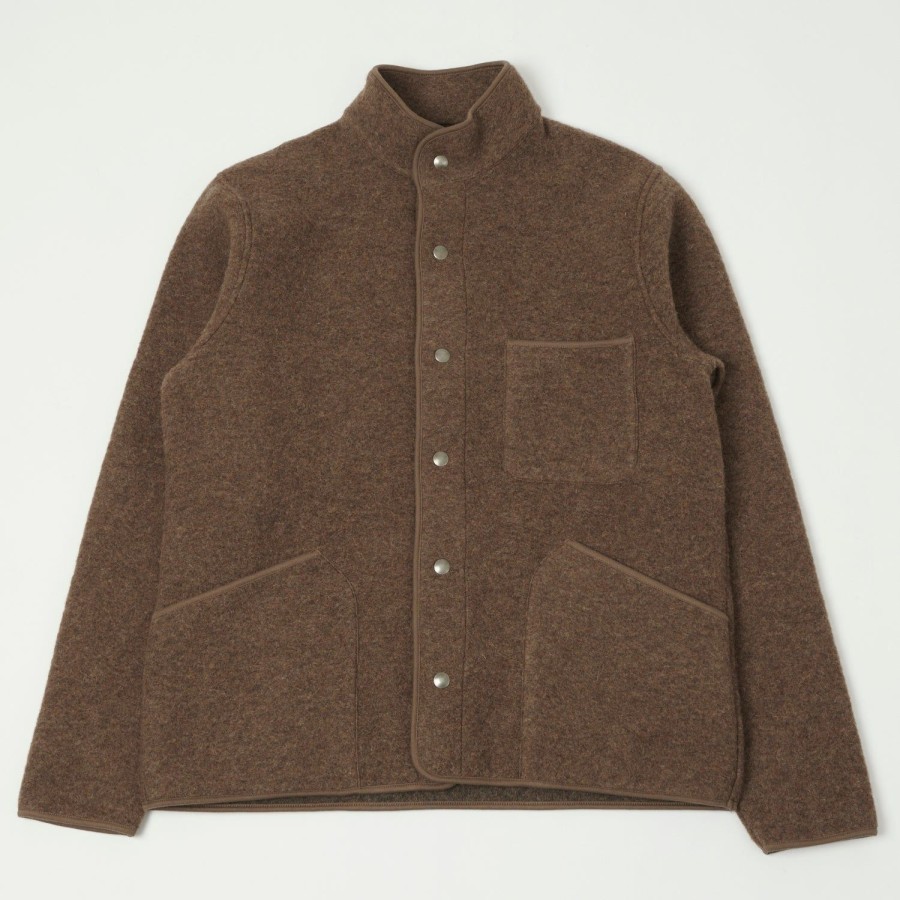 Clothing Hartford | Hartford 'Jason' Knitted Wool Jacket - Nut