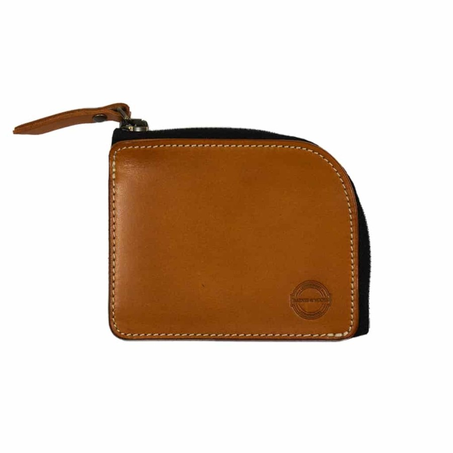 Accessories Barnes & Moore | Barnes & Moore Mariners Zip Wallet - Harness Tan