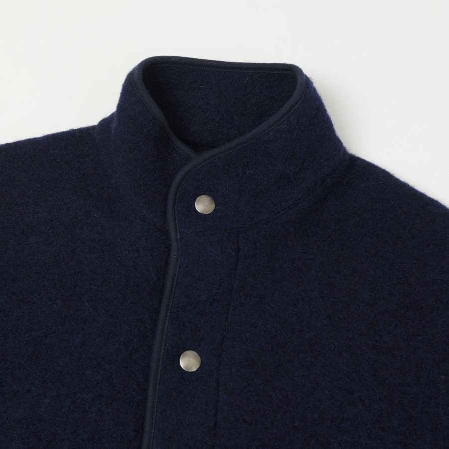 Clothing Hartford | Hartford 'Jason' Knitted Wool Jacket - Navy