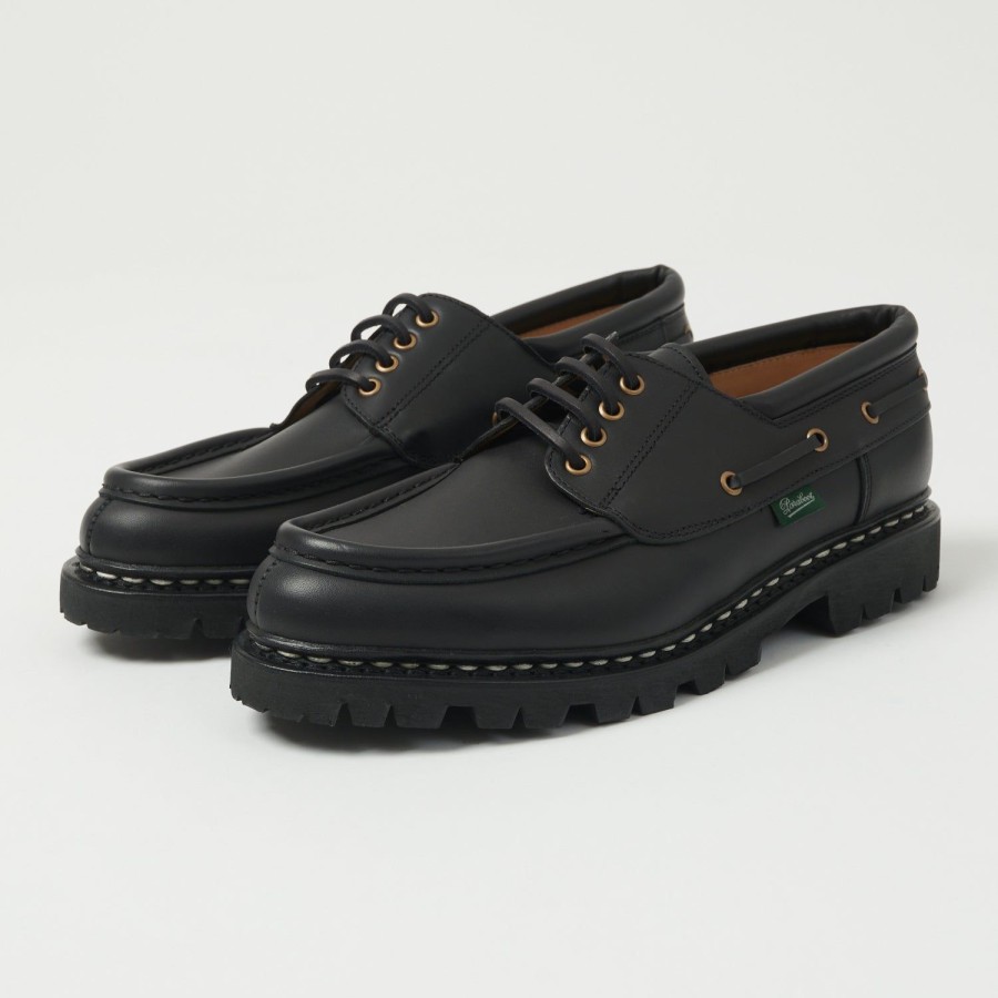 Footwear Paraboot | Paraboot Chimey Derby Shoe - Lis Noir Ink