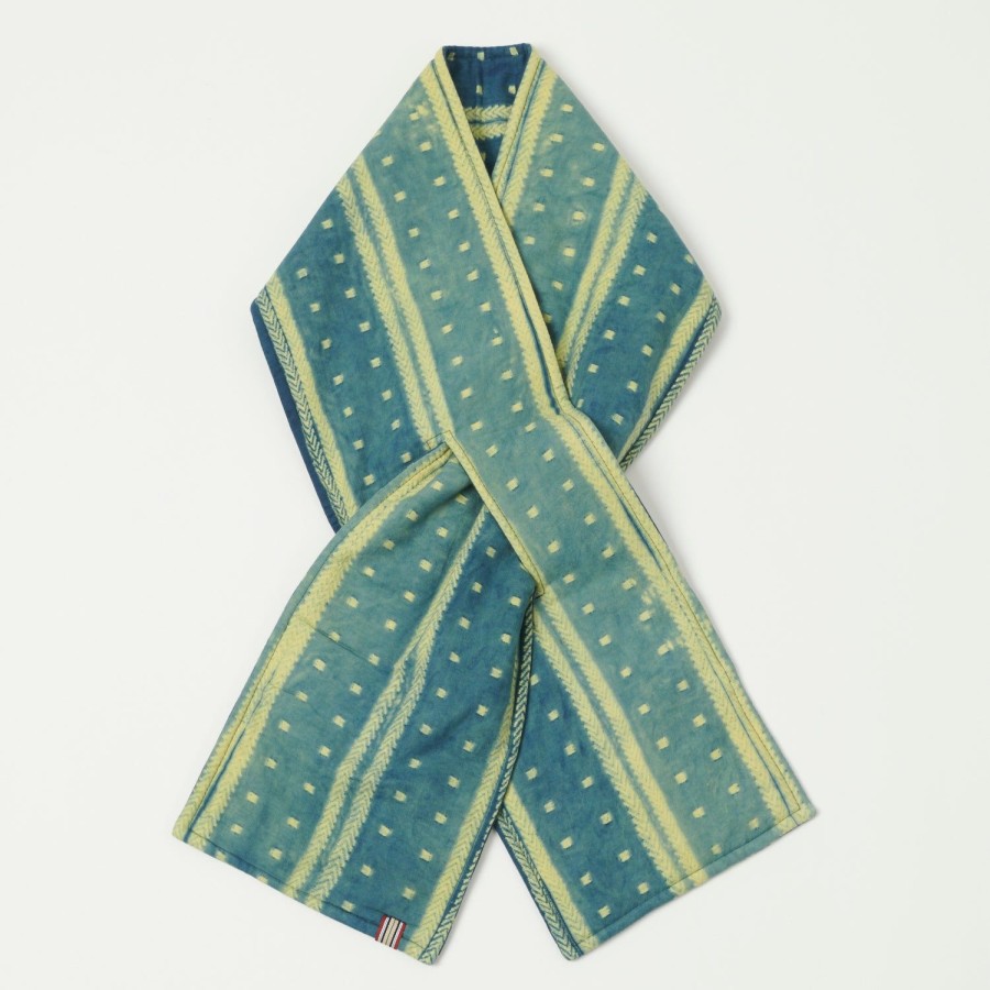 Accessories Kardo | Kardo Quilted Football Scarf - Shibori Green