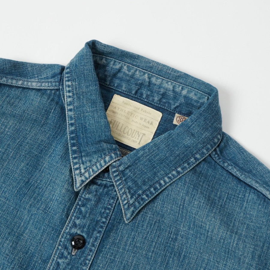 Clothing Full Count | Full Count 4890Hw Denim Work Shirt - Hand Wash