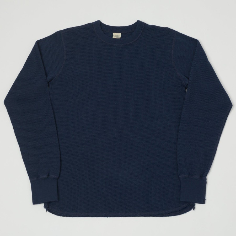 Clothing Buzz Rickson's | Buzz Rickson'S L/S Thermal Tee - Navy