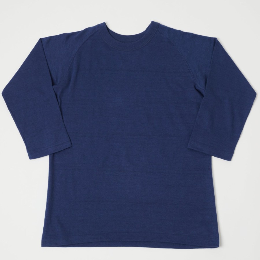 Clothing Warehouse & Co | Warehouse 4049 3/4 Sleeve Freedom Tee - Navy