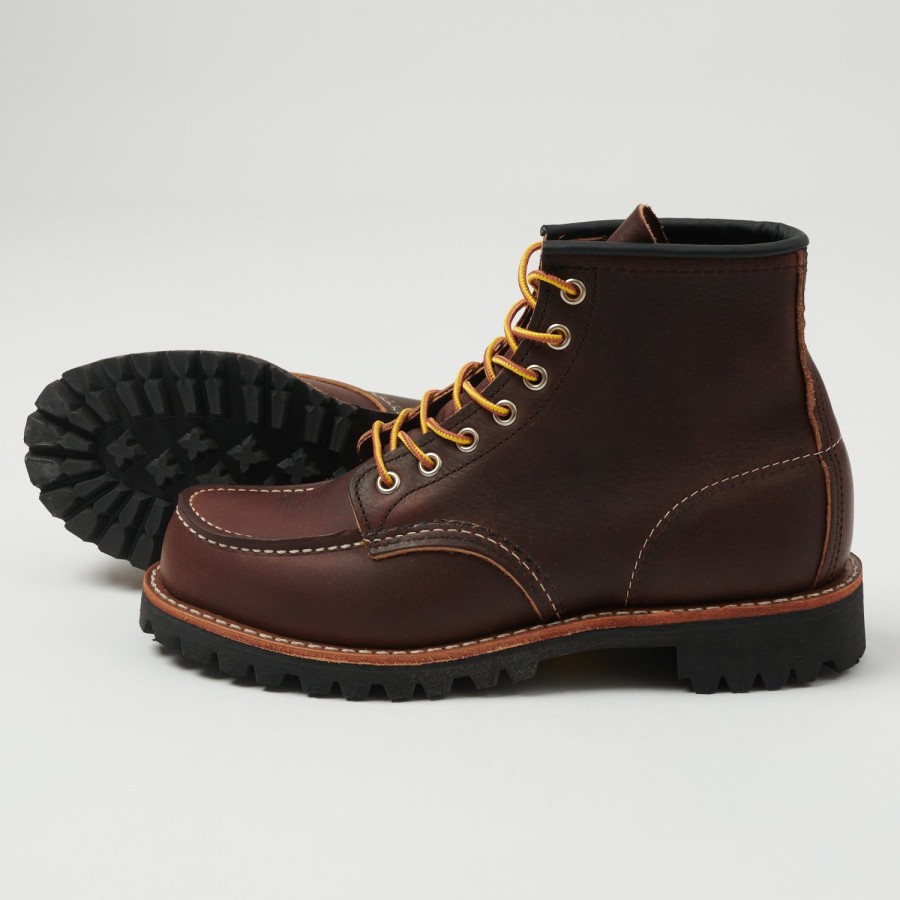 Footwear Red Wing | Red Wing 8146 Roughneck Moc Toe Work Boot - Briar Oil Slick