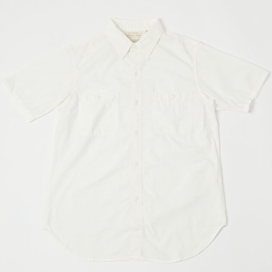 Clothing Full Count | Full Count 4821 5Oz Original Selvedge S/S Chambray Shirt - White