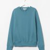 Clothing Merz b. Schwanen | Merz B. Schwanen 346 Crew Neck Sweatshirt - Aqua