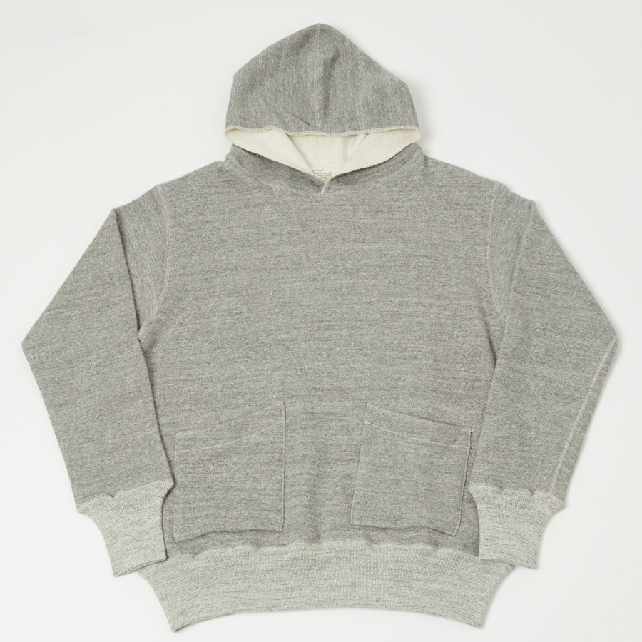 Clothing Warehouse & Co | Warehouse 453 Two Pocket Set-In Hooded Sweatshirt - Heather Grey