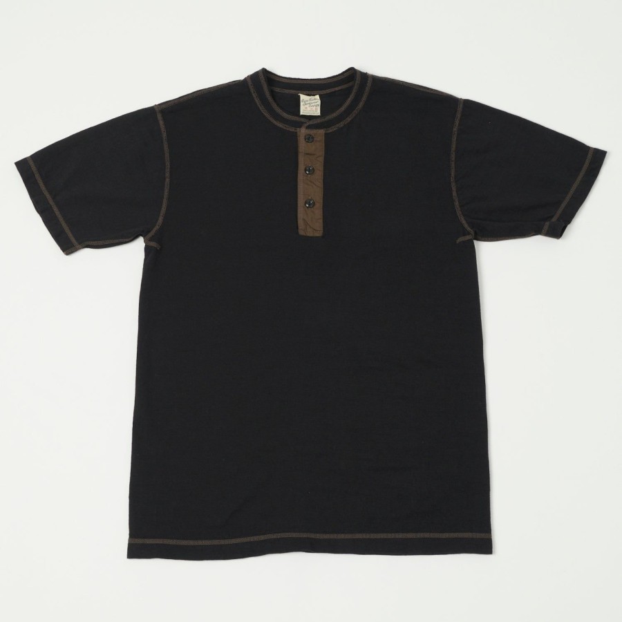 Clothing Buzz Rickson's | Buzz Rickson'S S/S Henley Tee - Black